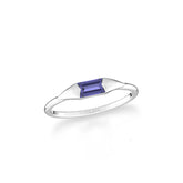 iolite stackable bezel-set ring